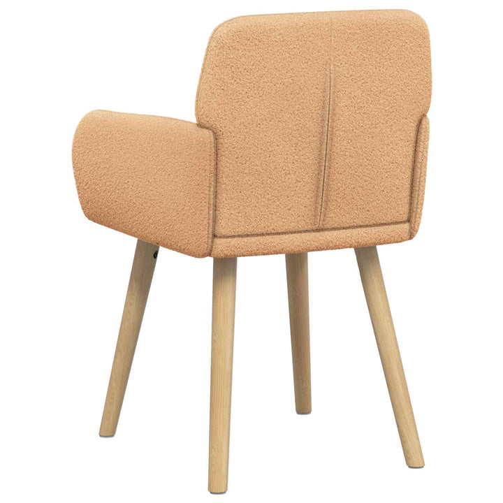 Spisestole 4 stk. Bouclé Beige 59 x 57 x 85 cm