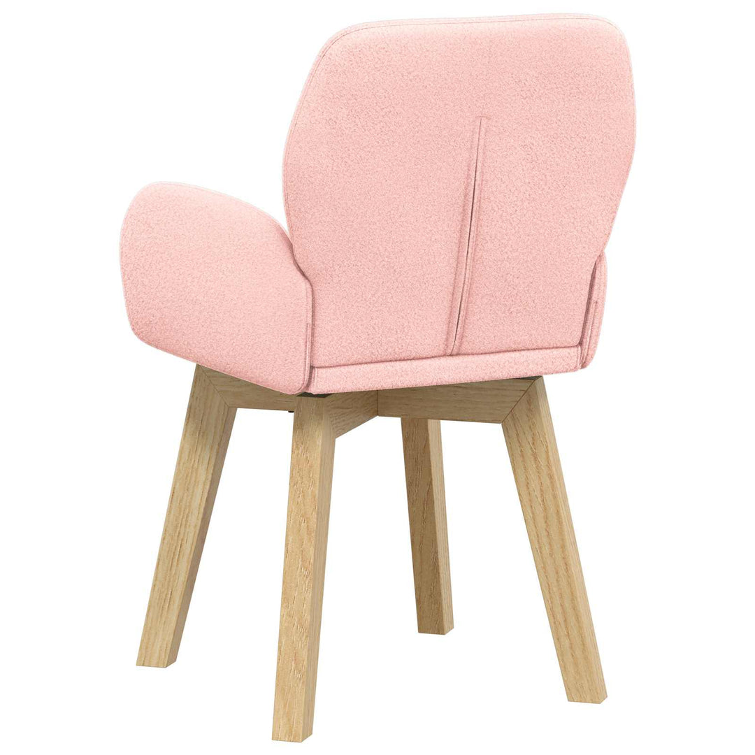 Spisestole 6 stk. Bouclé Lyserød 59 x 57 x 85 cm