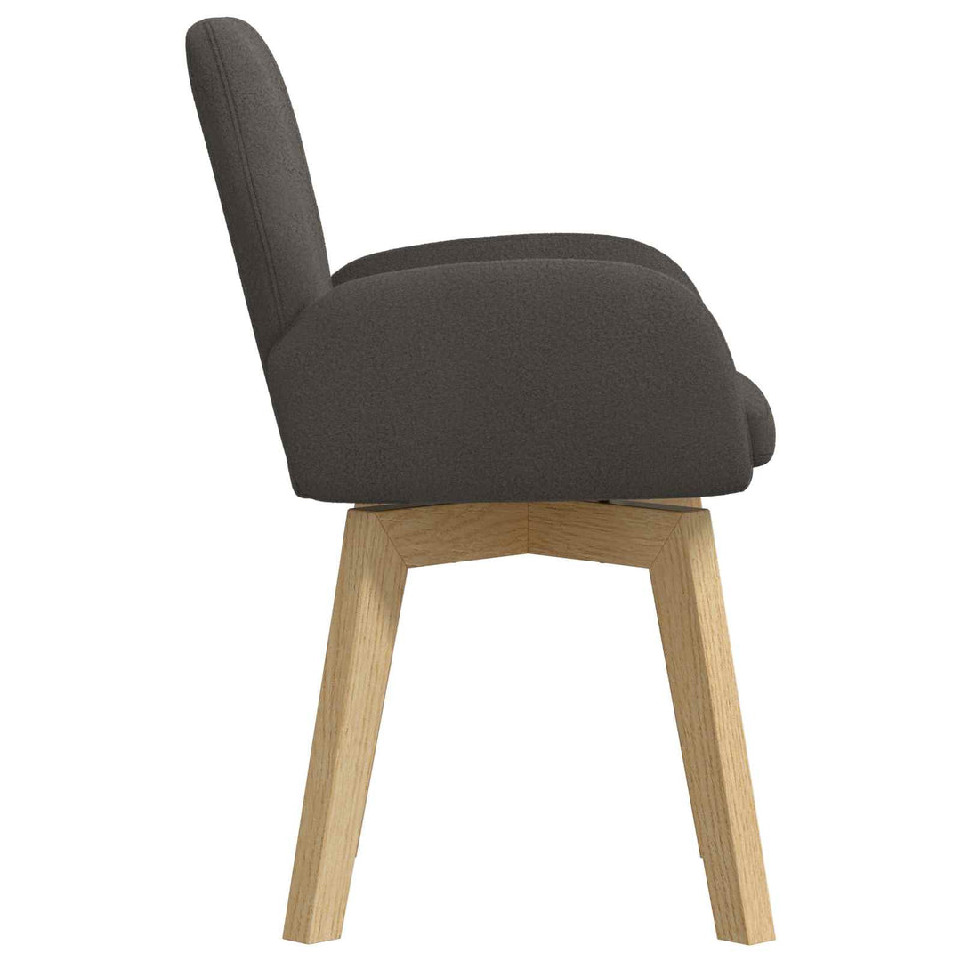Spisestole 6 stk. Bouclé Mørkegrå 59 x 57 x 85 cm