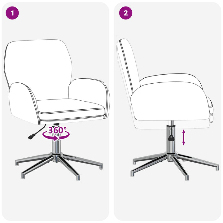 Drejestole 2 stk. 54 x 58 x 90 cm Sort Stof
