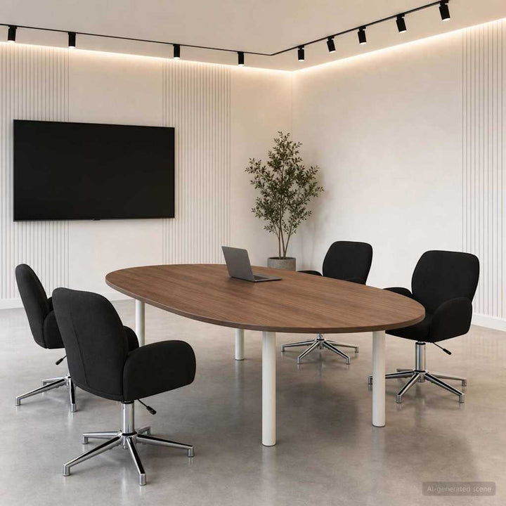 Drejestole 4 stk. 54 x 58 x 90 cm Sort Stof