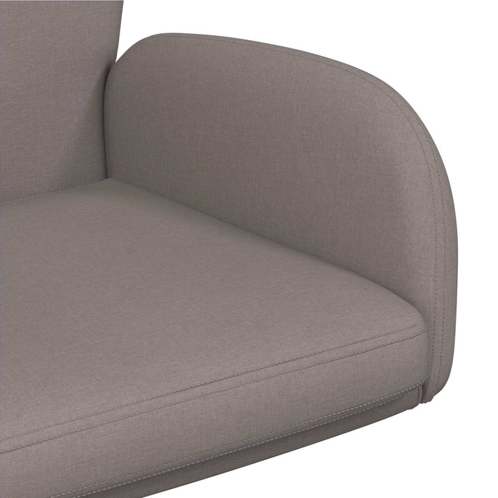Drejestole 4 stk. 54 x 58 x 90 cm Gråbrun Stof