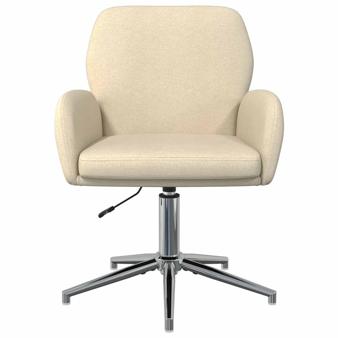 Drejestole 4 stk. 54 x 58 x 90 cm Cremefarvet Stof
