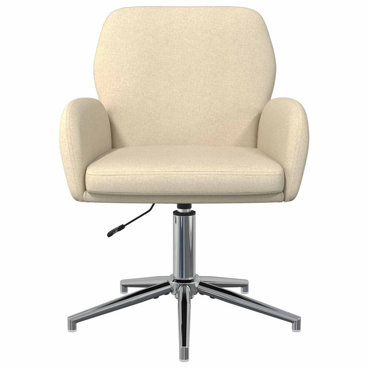 Drejestole 4 stk. 54 x 58 x 90 cm Cremefarvet Stof