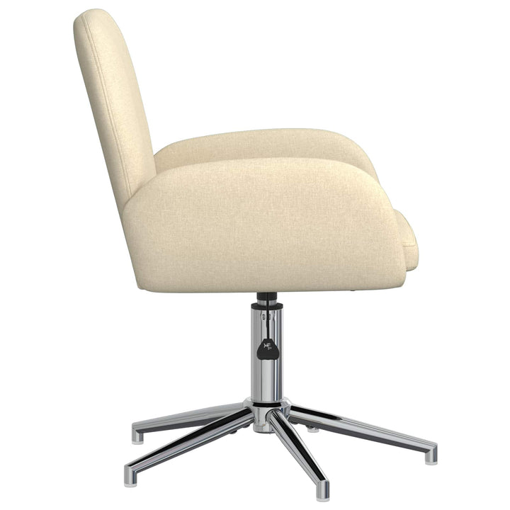Drejestole 4 stk. 54 x 58 x 90 cm Cremefarvet Stof