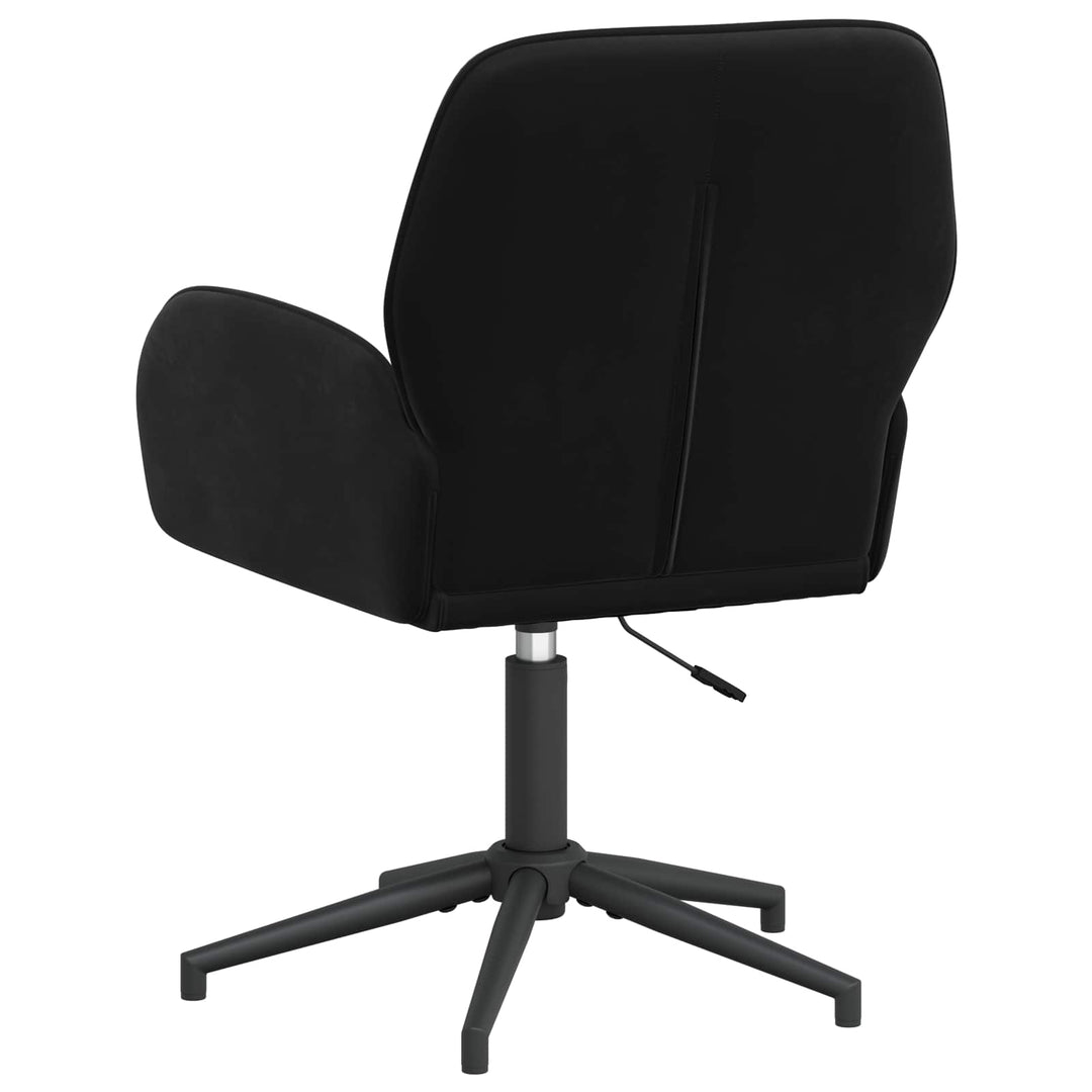 Drejestole 2 stk. 54 x 55 x 90 cm Sort Fløjl