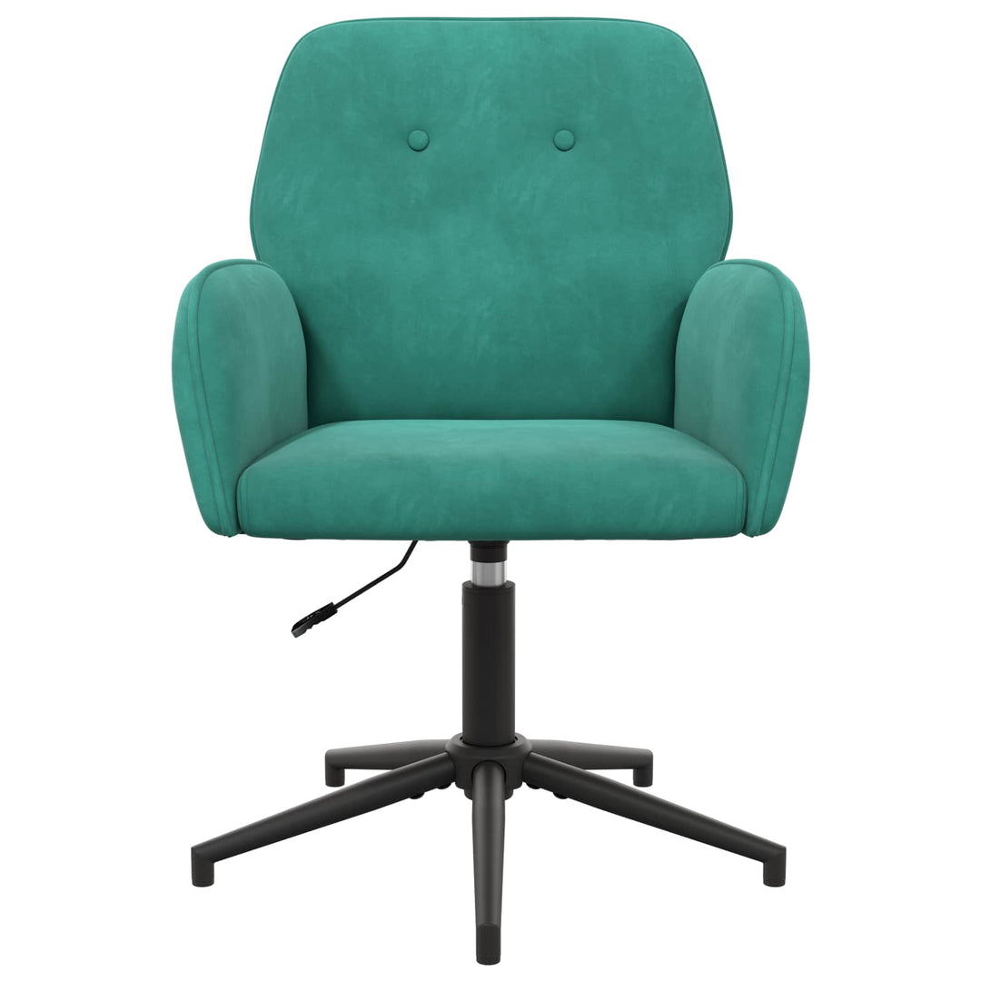 Drejestole 4 stk. 54 x 55 x 90 cm Turkis Fløjl