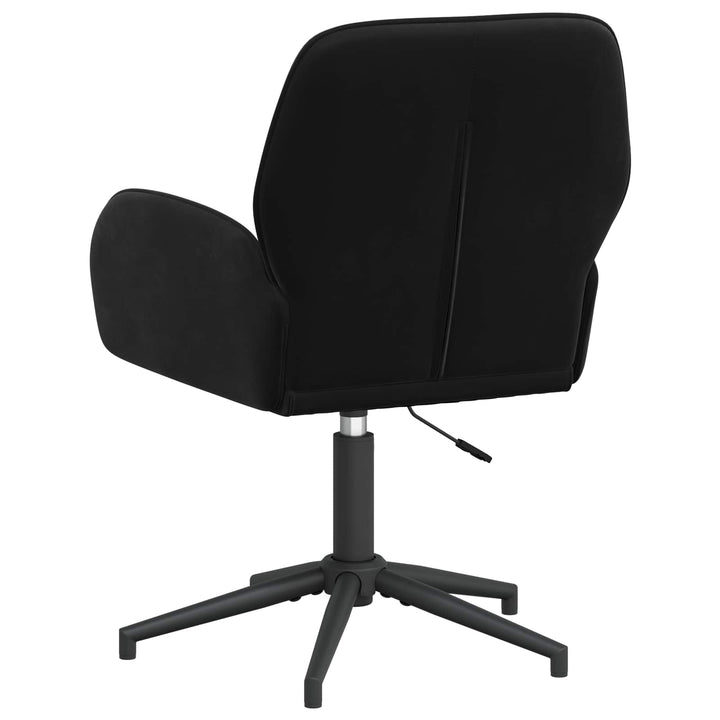 Drejestole 6 stk. 54 x 55 x 90 cm Sort Fløjl