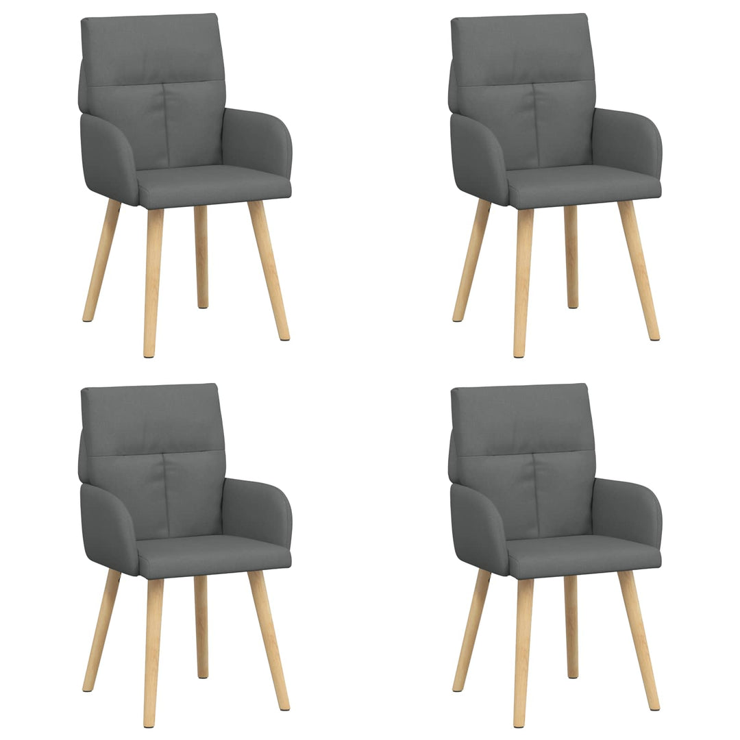 Spisestole 4 pcs Stof Mørkegrå 60 x 56 x 96 cm