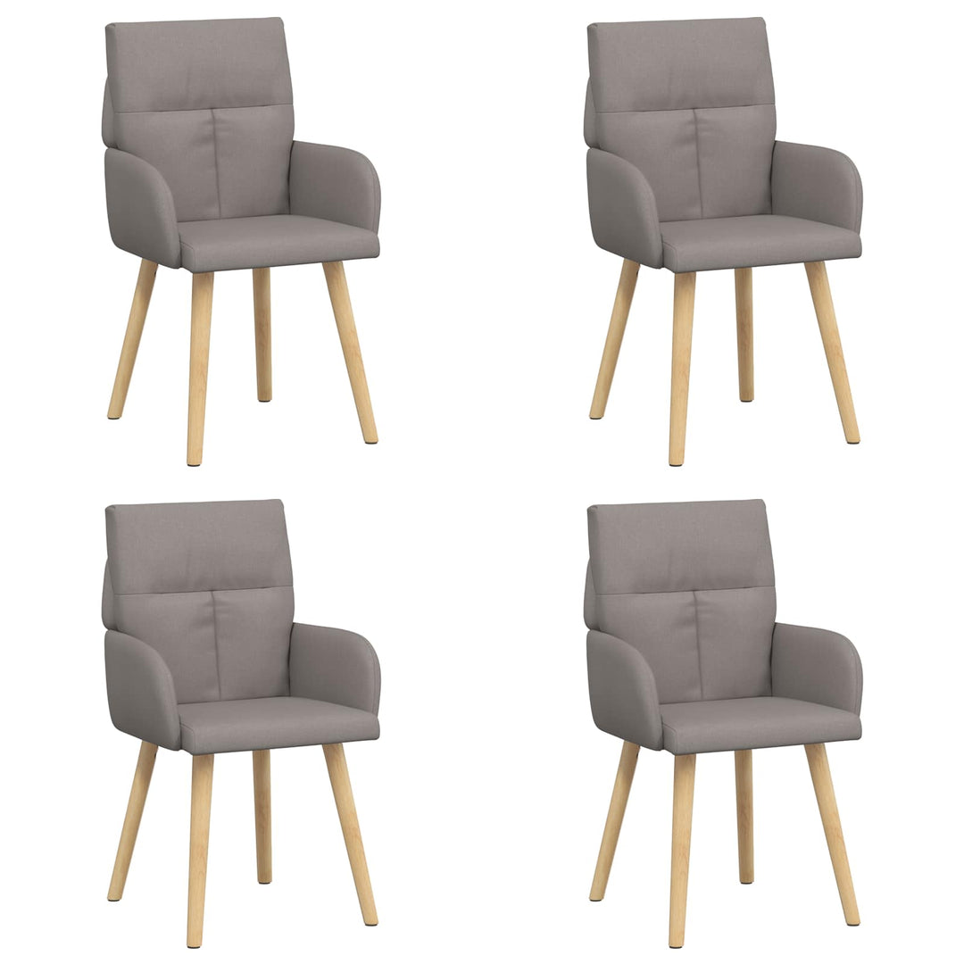 Spisestole 4 pcs Stof Gråbrun 60 x 56 x 96 cm