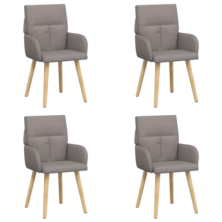 Spisestole 4 pcs Stof Gråbrun 60 x 56 x 96 cm