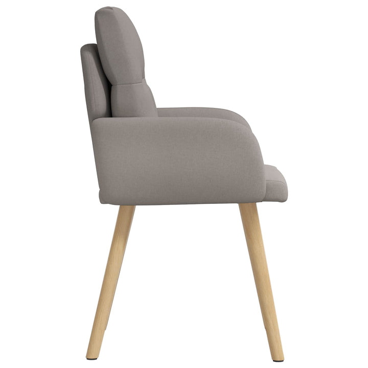 Spisestole 6 stk. Stof Gråbrun 60 x 56 x 96 cm