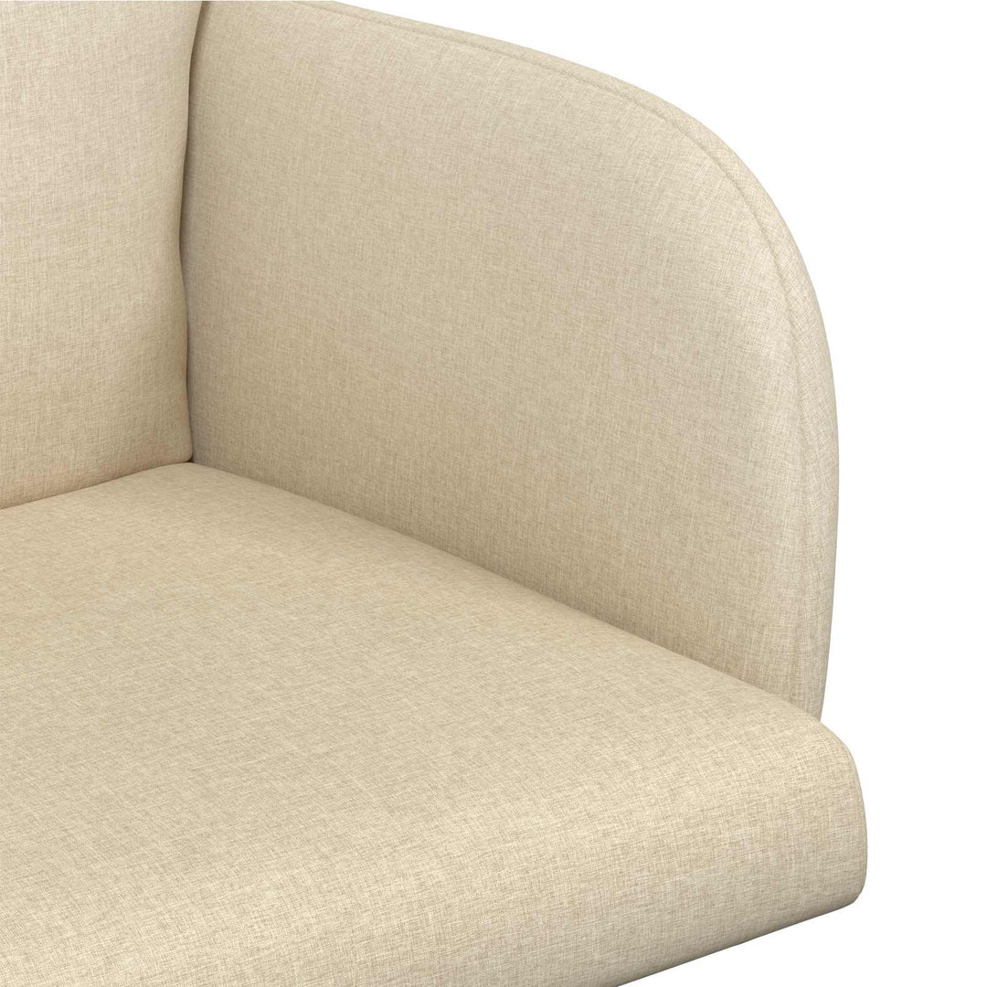 Spisestole 6 stk. Stof Cremefarvet 60 x 56 x 96 cm