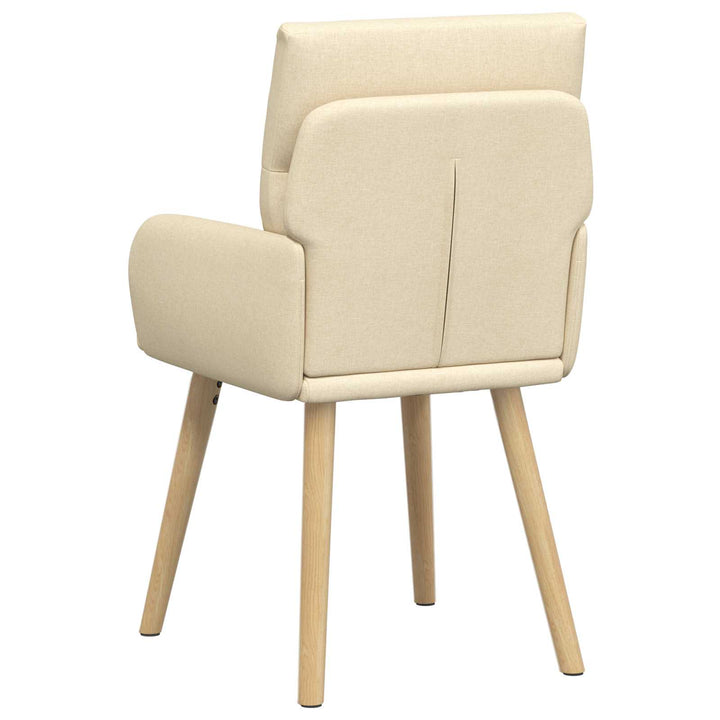 Spisestole 6 stk. Stof Cremefarvet 60 x 56 x 96 cm