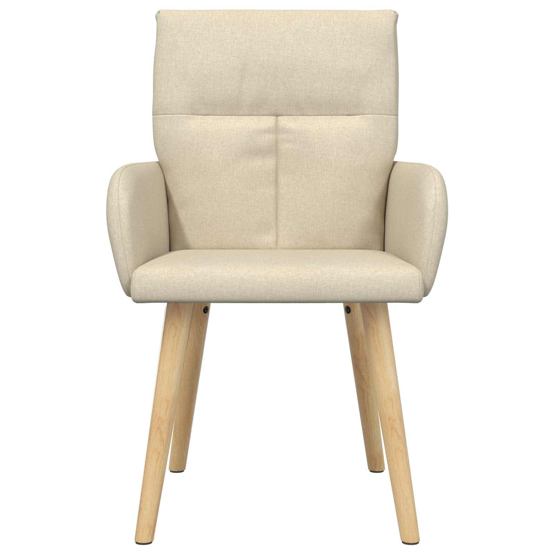 Spisestole 6 stk. Stof Cremefarvet 60 x 56 x 96 cm