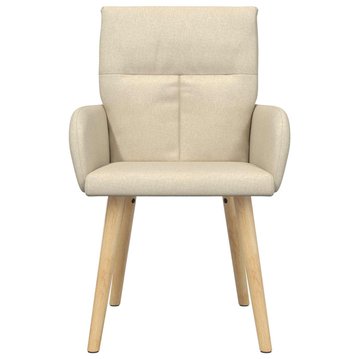 Spisestole 6 stk. Stof Cremefarvet 60 x 56 x 96 cm