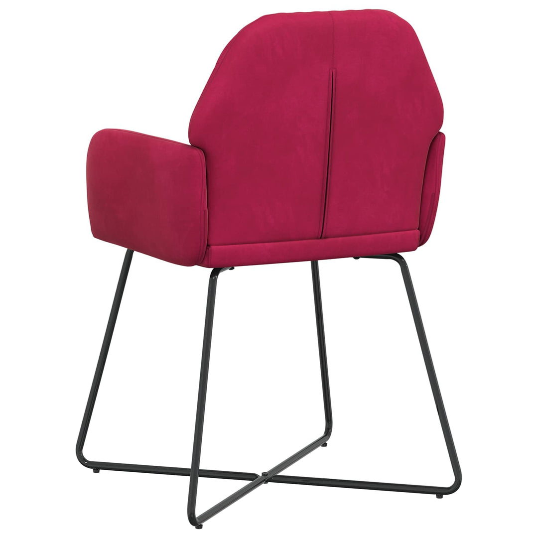 Spisestole 6 pcs Fløjl Vinrød 55 x 50 x 84 cm