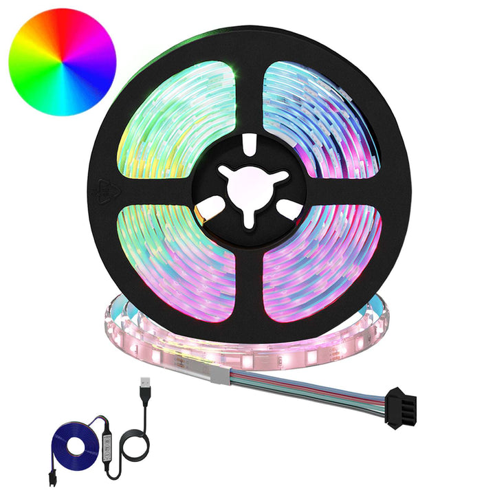 LED Strip 12 stk. Sort og Gennemsigtig Kobber og plastik