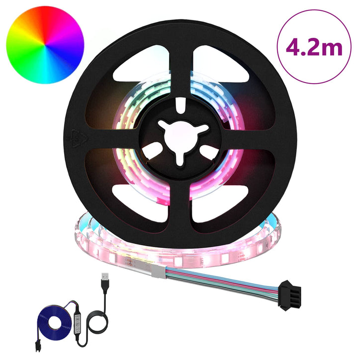 LED Strip 12 stk. Sort og Gennemsigtig Kobber og plastik