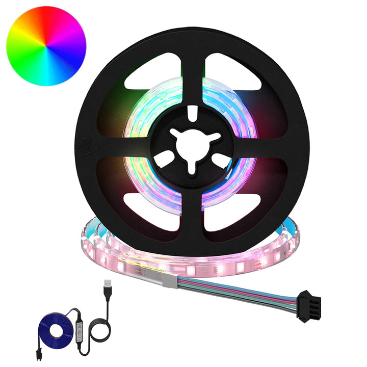 LED Strip 12 pcs Sort og Gennemsigtig 40 x 0,8 x 0,3 cm
