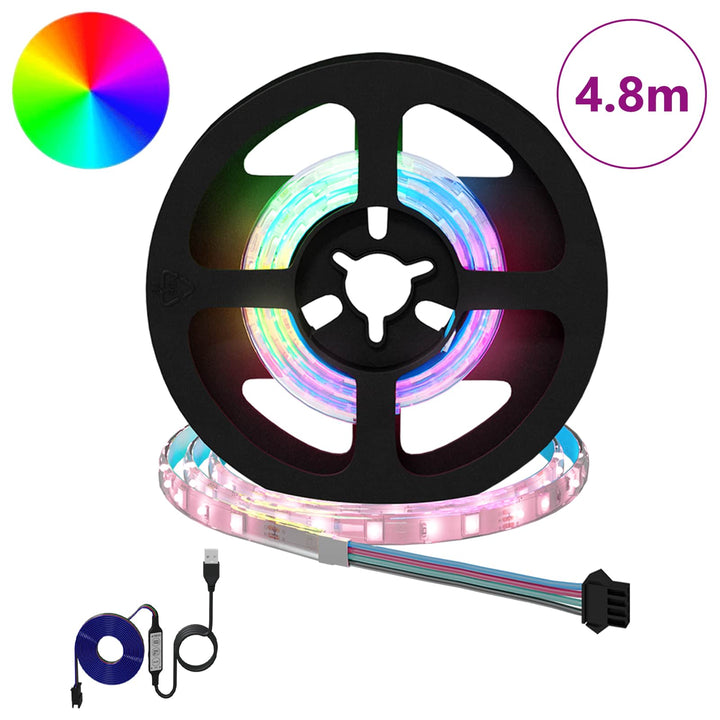 LED Strip 12 stk. Sort og Gennemsigtig Kobber og plastik