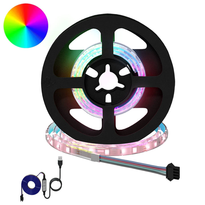 LED Strip 12 stk. Sort og Gennemsigtig Kobber og plastik