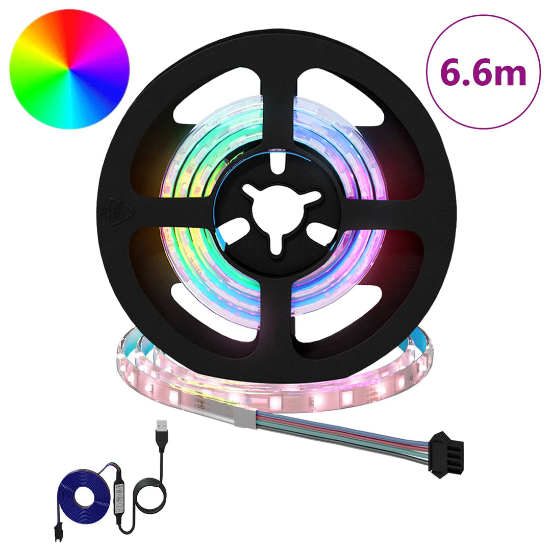 LED Strip 12 stk. Sort og Gennemsigtig Kobber og plastik