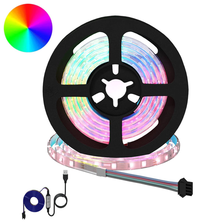 LED Strip 12 stk. Sort og Gennemsigtig Kobber og plastik