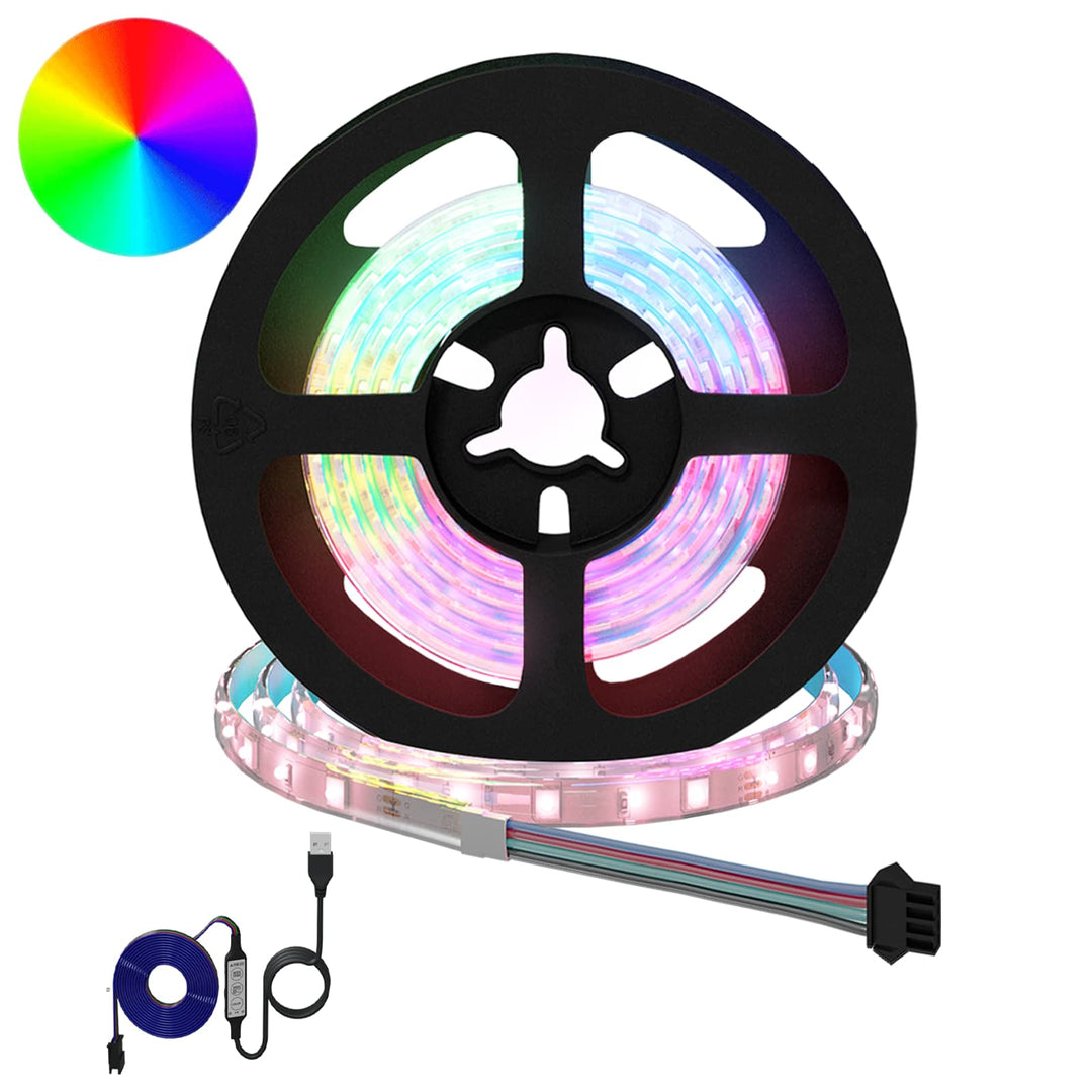 LED Strip 12 stk. Sort og Gennemsigtig Kobber og plastik