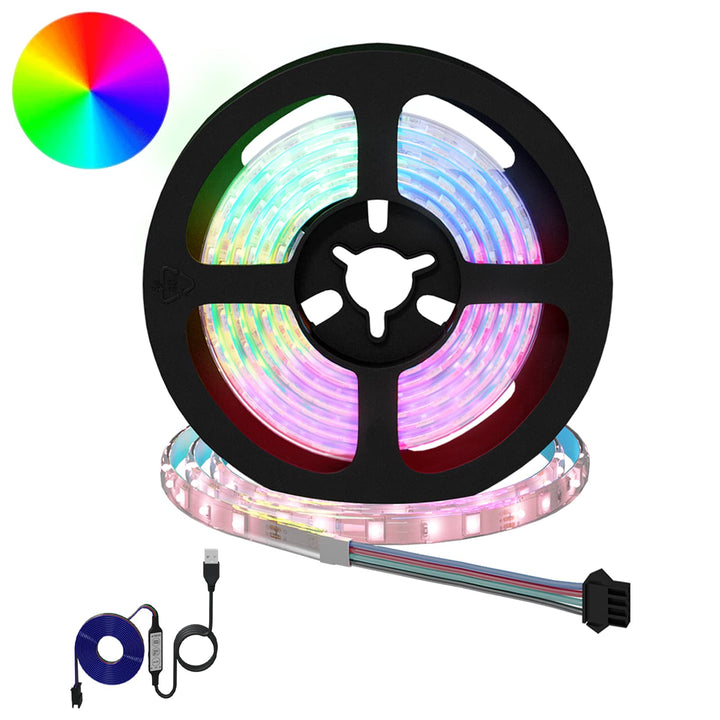 LED Strip 12 stk. Sort og Gennemsigtig Kobber og plastik