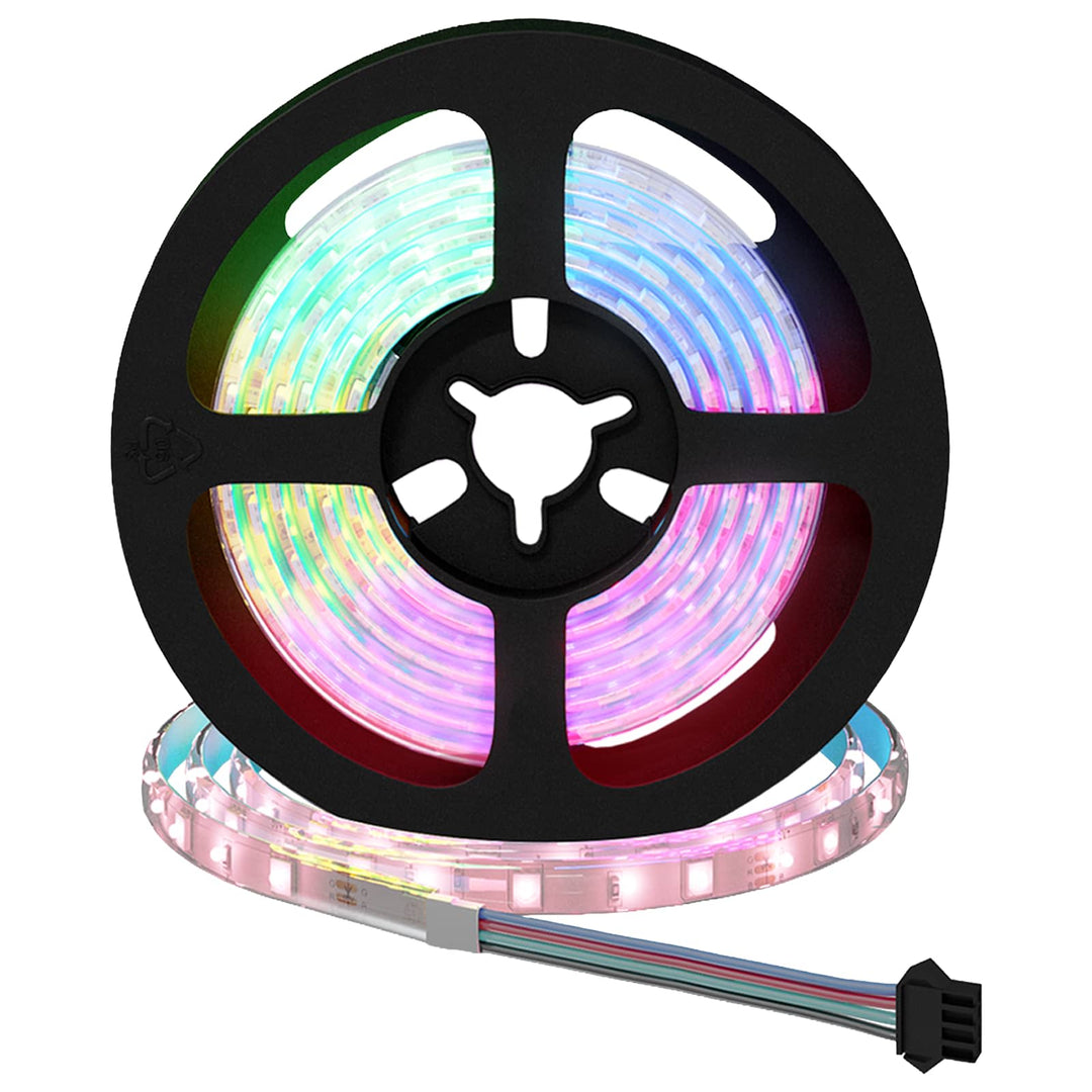 LED Strip 12 stk. Sort og Gennemsigtig Kobber og plastik