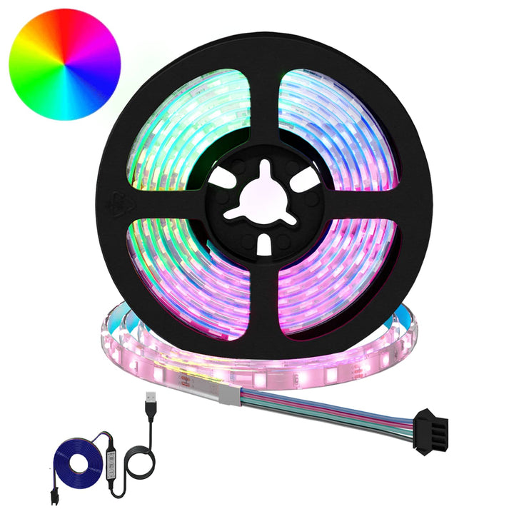 LED Strip 12 stk. Sort og Gennemsigtig Kobber og plastik