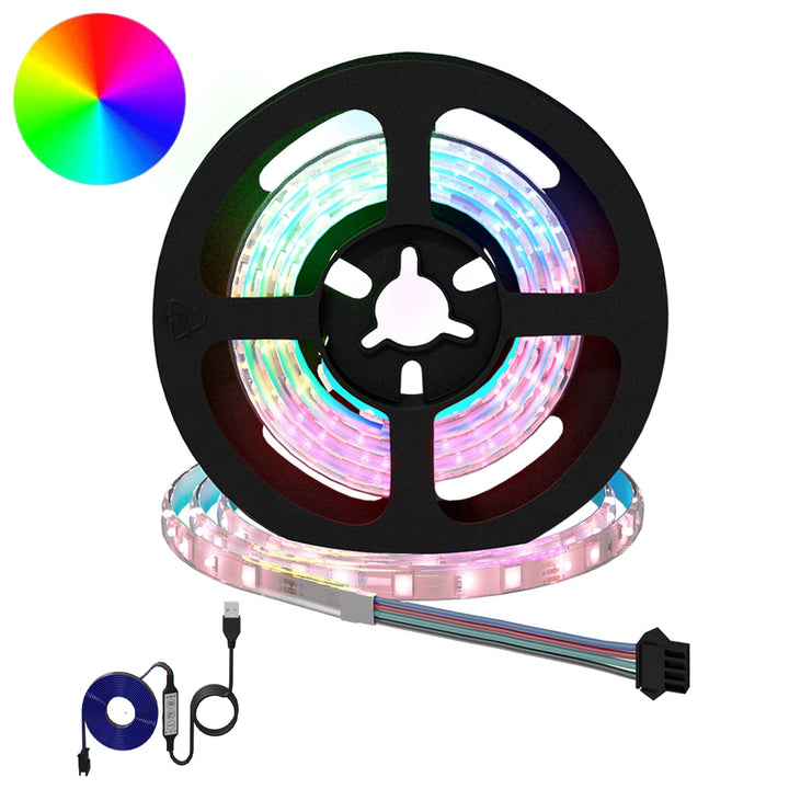 LED Strip 12 stk. Sort og Gennemsigtig Kobber og plastik