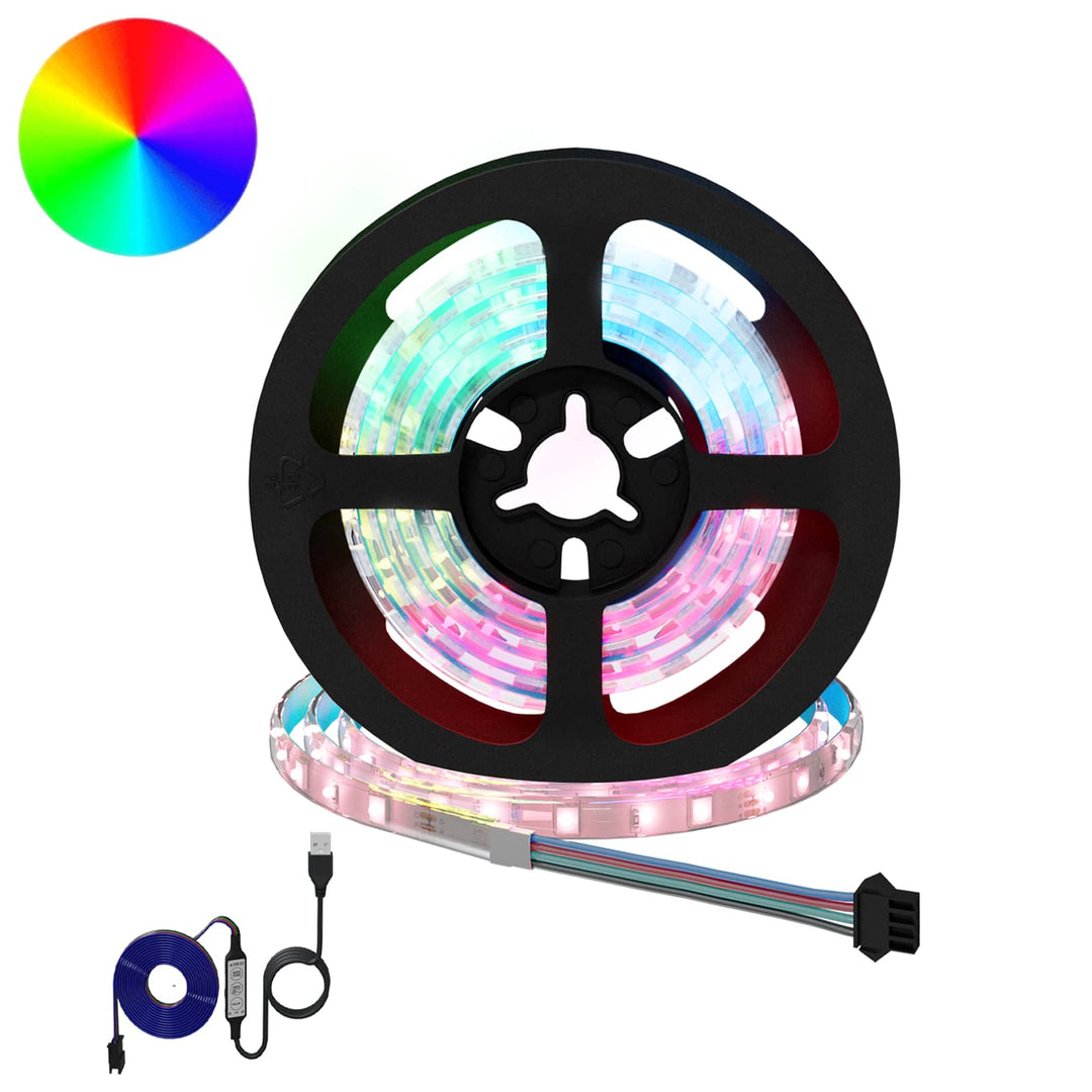 LED Strip 12 stk. Sort og Gennemsigtig Kobber og plastik
