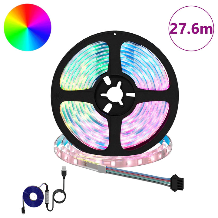 LED Strip 12 stk. Sort og Gennemsigtig Kobber og plastik