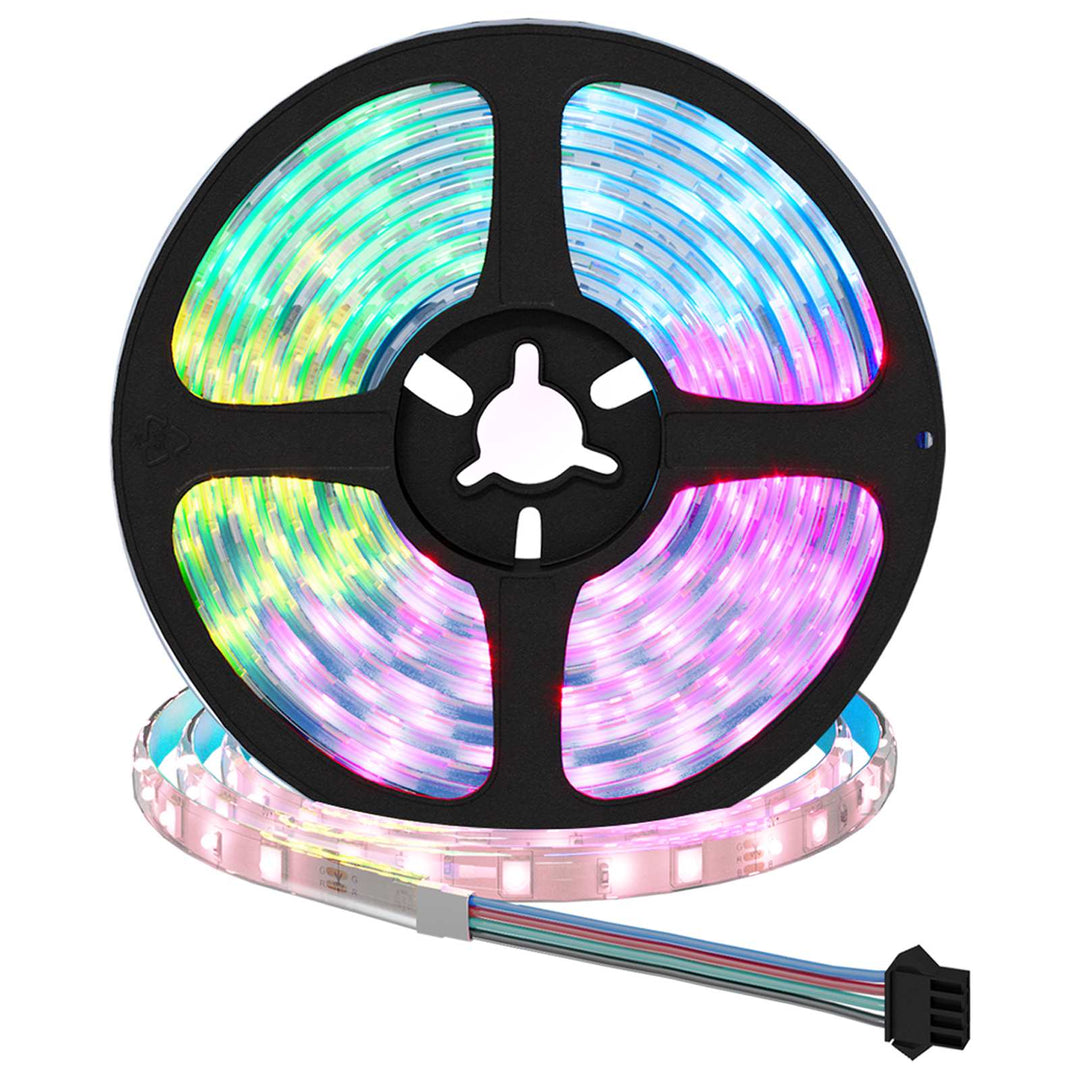 LED Strip 12 stk. Sort og Gennemsigtig Kobber og plastik