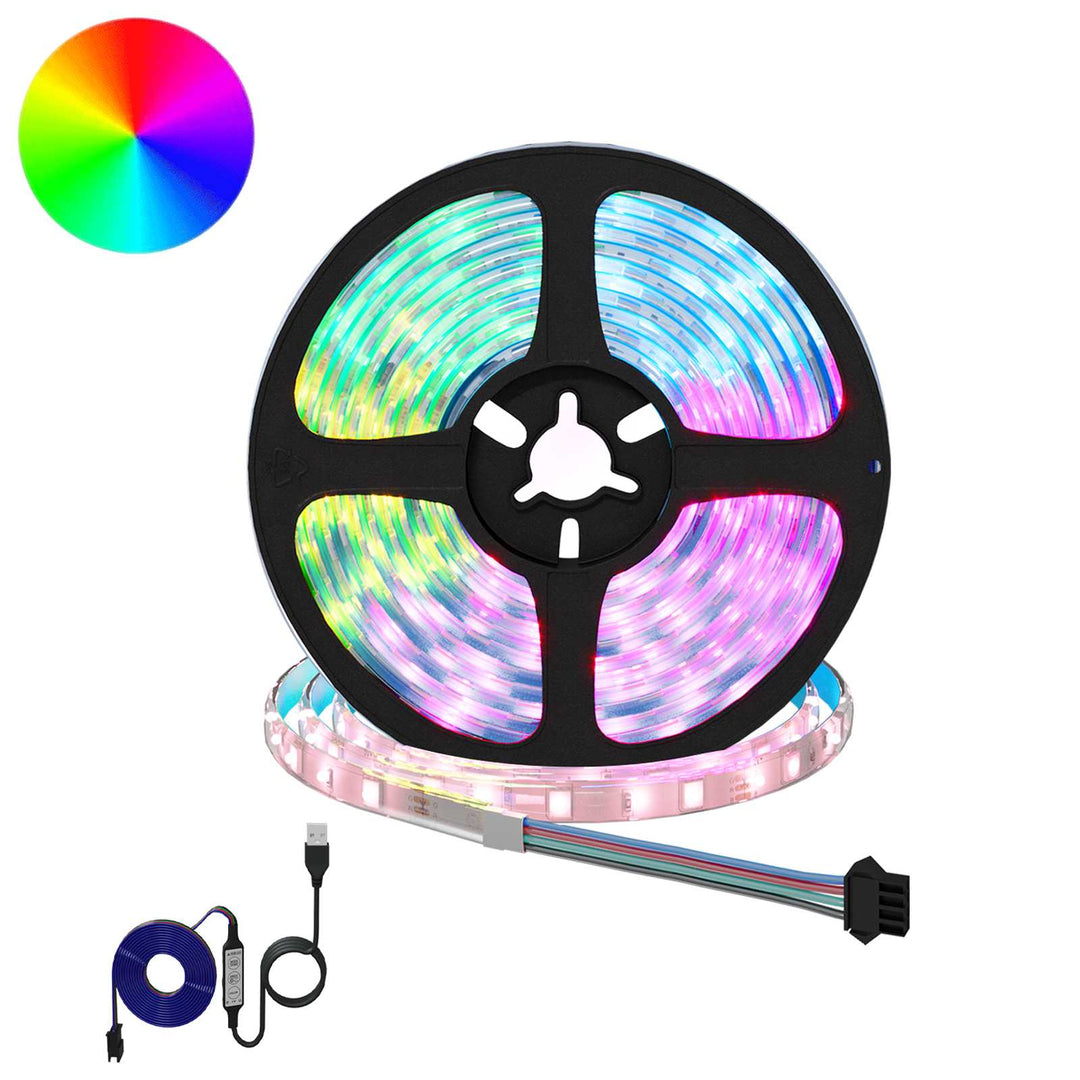 LED Strip 12 stk. Sort og Gennemsigtig Kobber og plastik