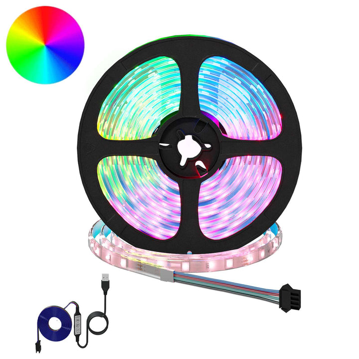 LED Strip 12 stk. Sort og Gennemsigtig Kobber og plastik