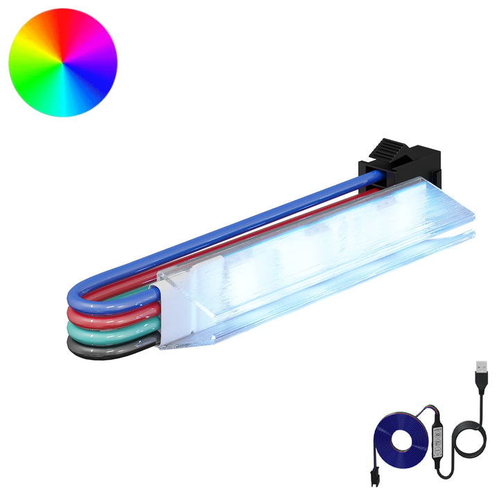 LED Strip 12 stk. Sort og Hvid Kobber og plastik