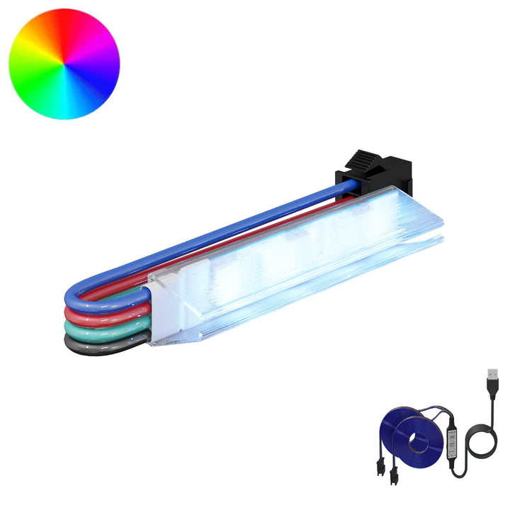 LED Strip 12 stk. Sort og flerfarvet Kobber og plastik