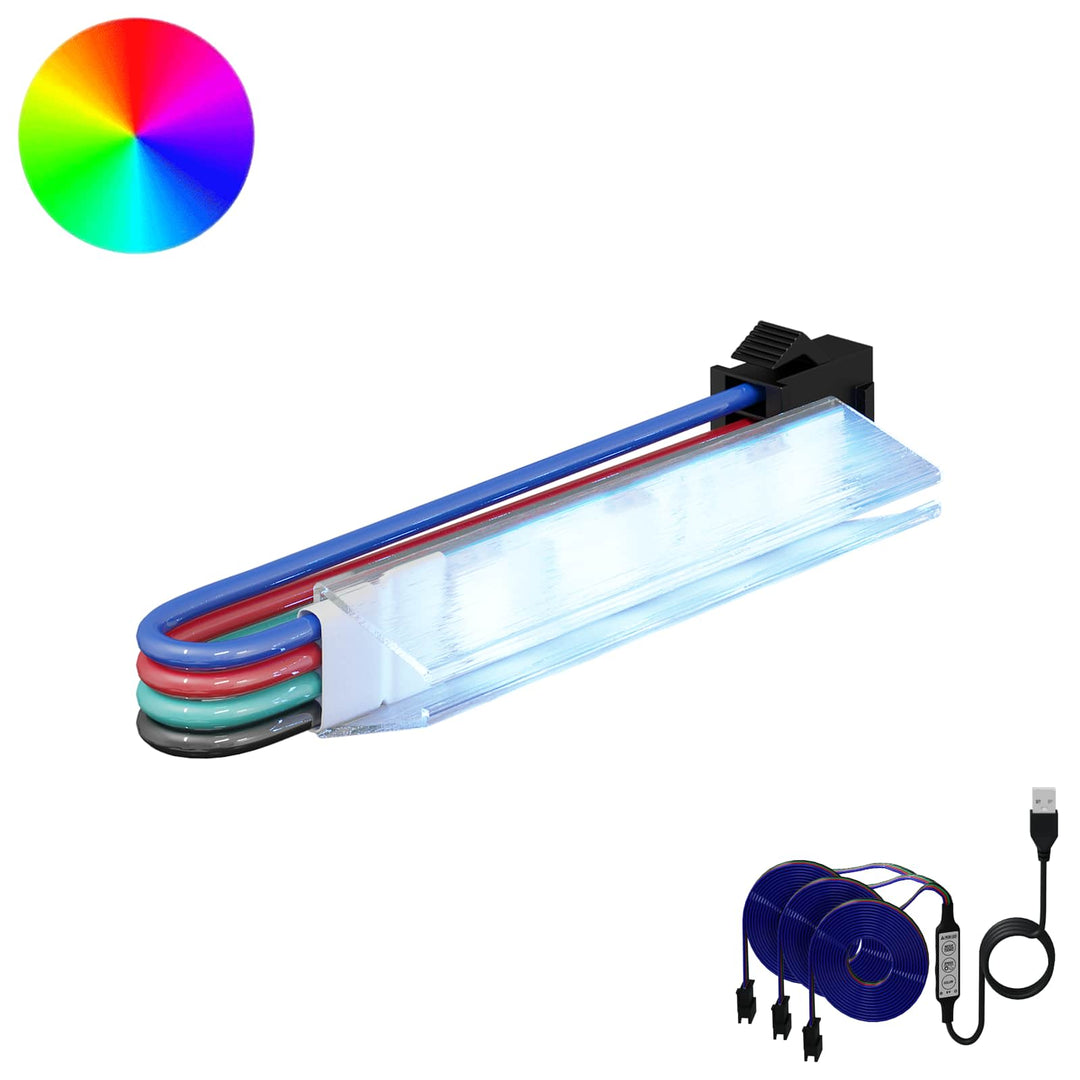 LED Strip 12 stk. Sort og flerfarvet Kobber og plastik