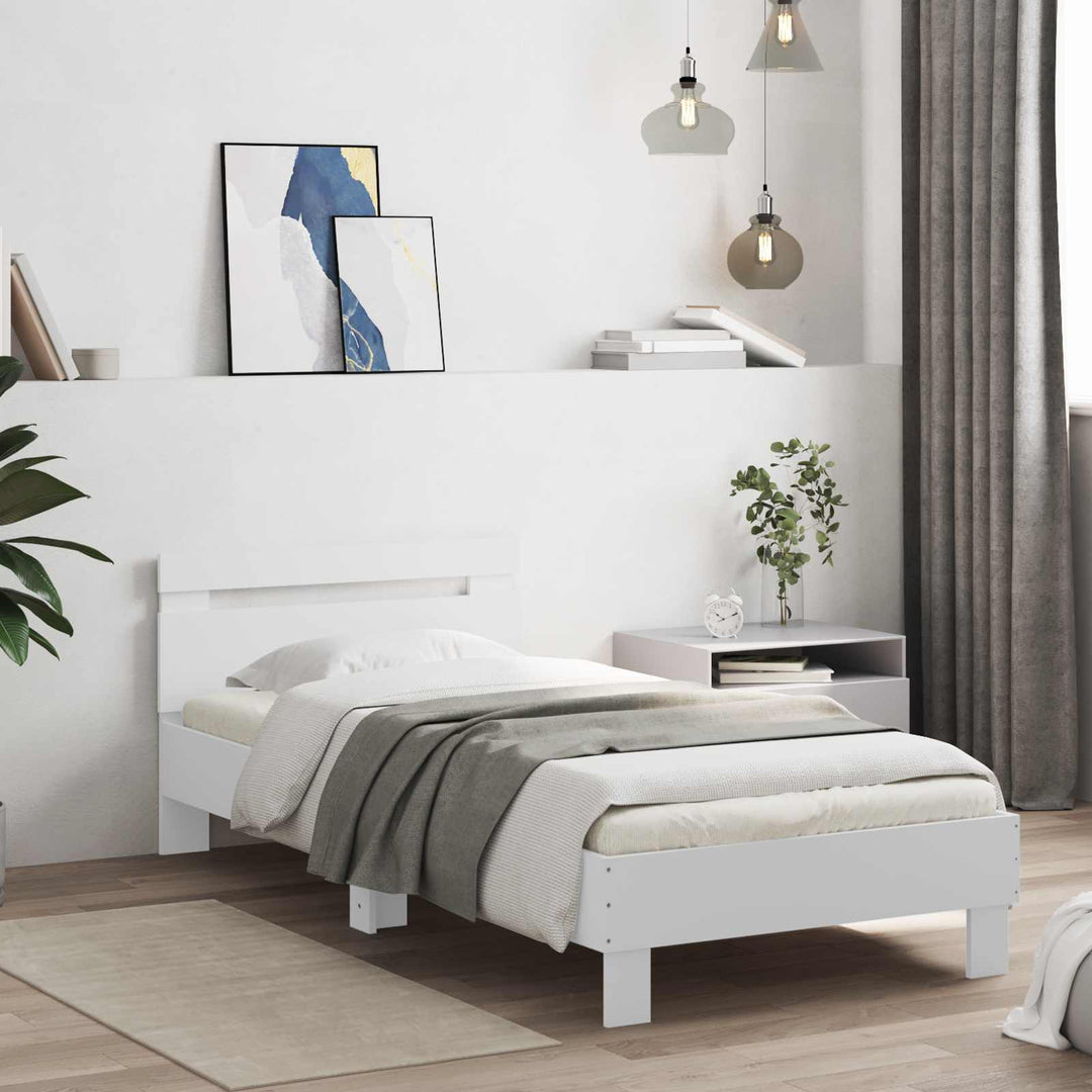 Sengestel Hvid Konstrueret træ