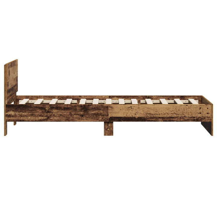 Sengestel med hovedgærde Gammelt træ 80 x 200 cm