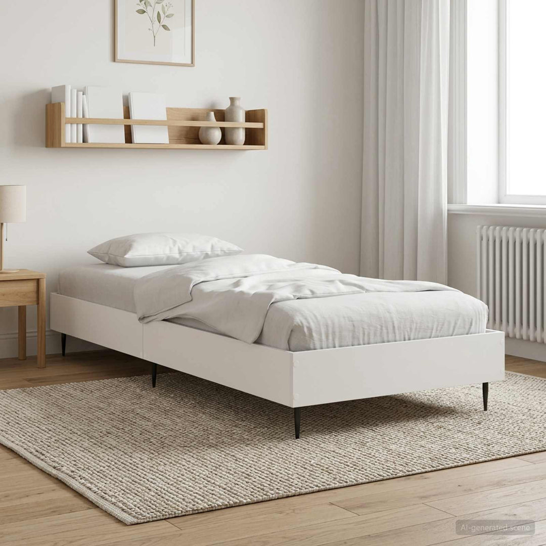 Sengestel Hvid 80 x 200 cm Konstrueret træ