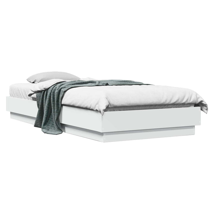 Gulvsengramme Hvid 80 x 200 cm Konstrueret træ