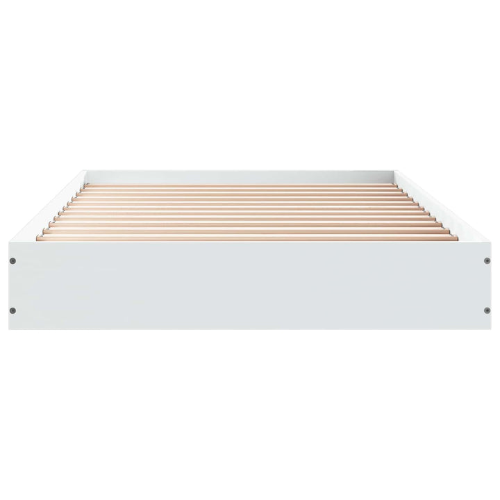 Gulvsengramme Hvid 80 x 200 cm Konstrueret træ