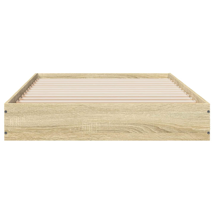 Gulvsengramme Sonoma-eg 80 x 200 cm Konstrueret træ