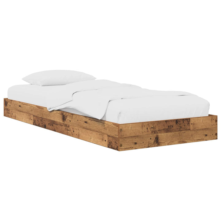 Gulvsengramme Gammelt træ 80 x 200 cm Konstrueret træ