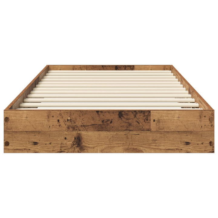 Gulvsengramme Gammelt træ 80 x 200 cm Konstrueret træ