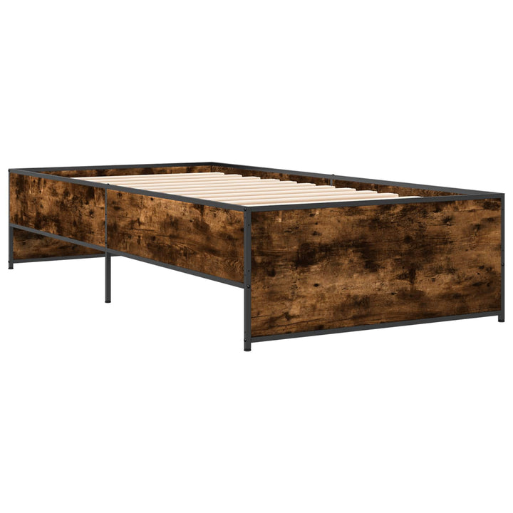 Sengestel Røget eg 80 x 200 cm Konstrueret træ